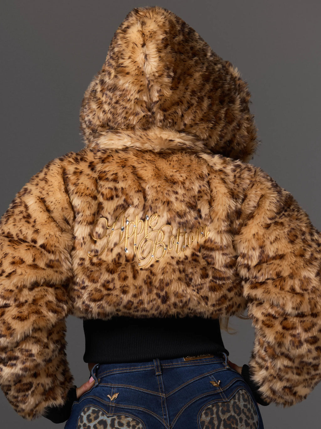 Reversible Fur/Nylon Puffer